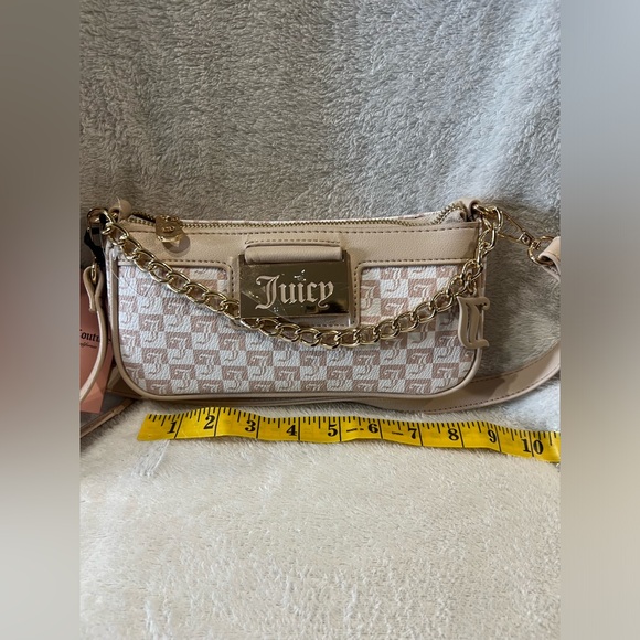 Juicy Couture Sandstone Geo Print Miss Juicy Crossbody Bag Detachable Strap, - Picture 5 of 11